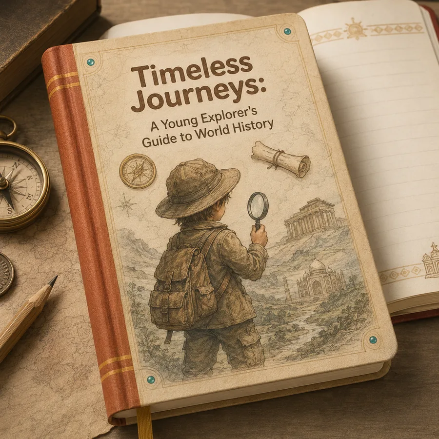 Preview of an illustrated notebook inspired by the world of the book